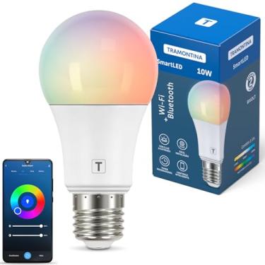 Imagem de Tramontina Lâmpada Smart​ LED Inteligente E27​ 10W Wi-Fi + Bluetooth​ 16 Milhões de Cores - Compatível com Alexa e Google Assistente