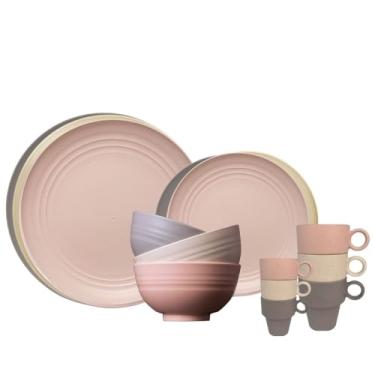 Imagem de Prato Raso, Sobremesa, Bowl e Xicaras 30un Fibra de Pinho Piscinas Fazendas