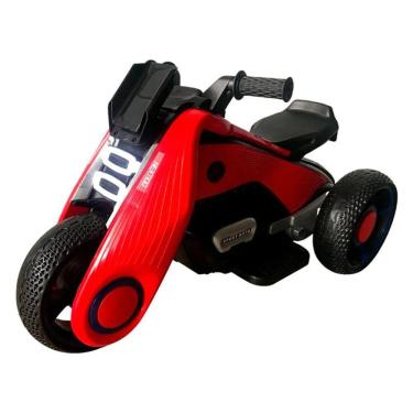 Imagem de Mini Moto Eletrica Infantil 6v C/ Luz e Som MP3 Vermelho BW223VM Importway