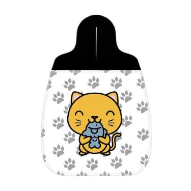 Imagem de Lixeira Lixinho Carro 1 Gatinho Gato Laranja Peixe - Polo Cat