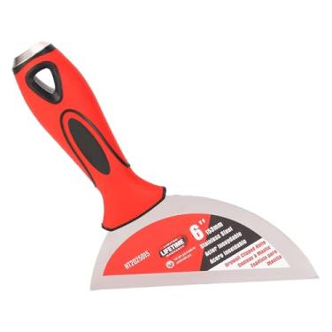 Imagem de Garosa 6 Polegadas de Aço Inoxidável Raspador de Garias Espátula de Polimento de Espelho para Retirada de Pintura de Reparo de Drywall Remoção de Papel de Parede Com Alça de Cor Dupla