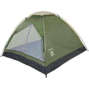 Imagem de Barraca de Camping Iglu 2 Pessoas Bel, Verde, Amarelo, Único