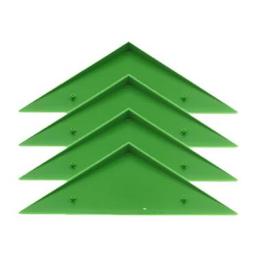 Imagem de Vaveren 4x Protetor de canto de mesa, acessórios para máquina de pebolim, protetores triangulares, suprimentos para a maioria mesas, protetor de borda, Verde