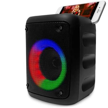 Imagem de Caixa de som bluetooth caixinha de som potente com excelentes graves e agudos usb led