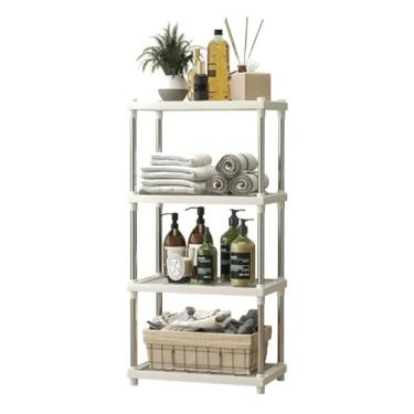 Imagem de Estante Prateleira Organizadora Multiuso Estante Modular Plastico 4 Andares Cozinha Sala Banheiro Escritório