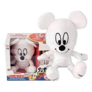 Imagem de Pelúcia Disney 18 Cm Pintar e Decorar - Mickey Mouse -  Lavável Reutilizável – Toyng