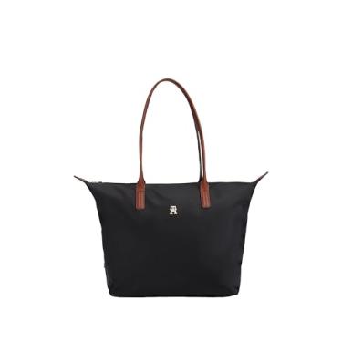 Imagem de Tommy Hilfiger Bolsa Popette grande com zíper, Preto, One Size
