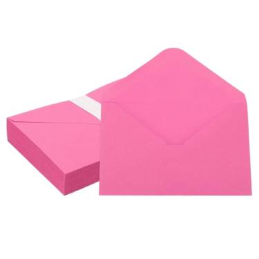 Imagem de PATIKIL Envelopes de convite de 18 x 12 cm, 50 unidades, envelopes para cartões comemorativos A7, envelopes com aba em V, capas para cartões para correspondência, casamento, aniversário, formatura