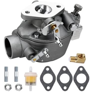 Imagem de Substituição de carburador EAE9510C para trator Ford Jubilee NAA NAB 600 700 Marvel Schebler TSX428 B2NN9510A (1955-1957) com motores 134 CID com juntas de montagem de filtro de combustível vela de