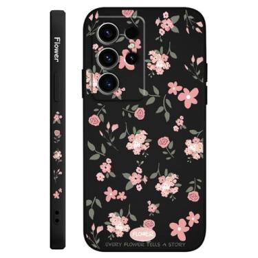 Imagem de Capa de celular com aroma floral para Samsung Galaxy S25 S24 S23 S22 S21 S20 Ultra Plus FE Note 20 Ultra 10 Plus, preta, para Note 10 Pro