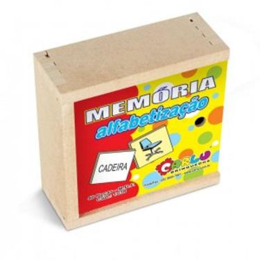 Imagem de Jogo da Memória Alfabetização Caixa em Madeira Carlu
