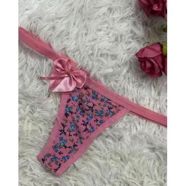 Imagem de Micro Calcinha Fio Dental em Lycra Estampada - Tanga jura - REF: VD116