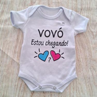 Imagem de Body Infantil Manga Curta Branco Temático Bebê Frase 100% Suedine - Sa