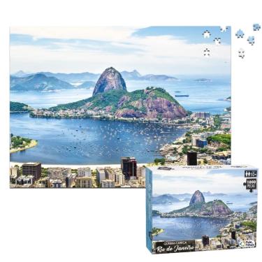 Imagem de Quebra cabeça Rio de Janeiro Pão de Açúcar 1000 peças - Puzzle QC Pais e filhos