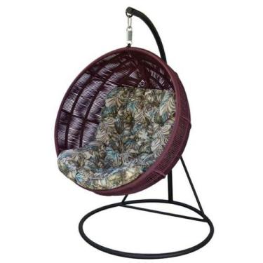 Imagem de Balanço De Jardim com Suporte Modelo Panamá Corda Naval - NossaKasa Mó