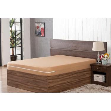 Imagem de Capa De Colchão Casal Padrão - Malha Gel Com Zíper - BELCAPAS, Palha