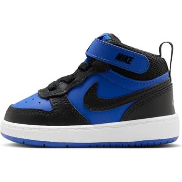 Imagem de Nike Court Borough Mid 2 Sapatos para bebês/bebês (CD7784-404, Game Royal/Branco/Preto), Game Royal/Branco/Preto, 4 Toddler