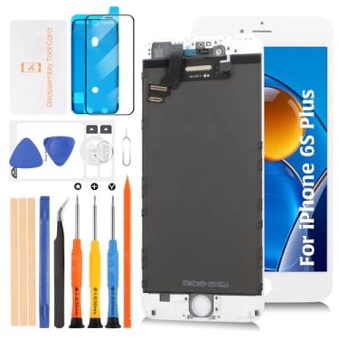Imagem de A-MIND Para iPhone 6S Plus Original OEM LCD Display 3D Touch Digitalizador 14.0 cm A1634 A1687 Substituição de Tela Kits de Reparo de Montagem Completa (Branco)