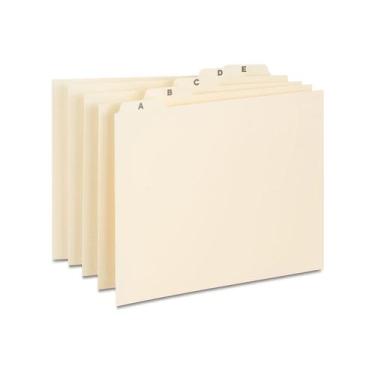 Imagem de Index Guides Staples 118257 Manila A-Z tamanho carta 25/conjunto