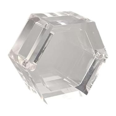 Imagem de Dynwave Caixa de acrílico para exibição de anéis, versátil, portátil, para exibição de anéis de casamento, balcões de loja, leve, transparente