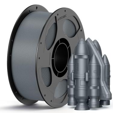 Imagem de ANYCUBIC Filamento de impressora 3D PLA, filamento PLA de impressão 3D, precisão dimensional de 1,75 mm, precisão dimensional +/- 0,02 mm, carretel de 1 kg (1 kg), cinza claro