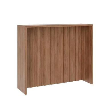 Imagem de Bancada Ilha Cozinha Modulada 120cm x 100cm c/ Painel Ripado - Carraro