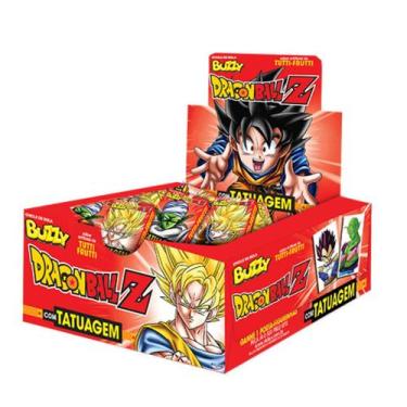Imagem de Caixa Chicle Buzzy Dragon Ball Z Tutti Frutti Riclan - 1 caixa