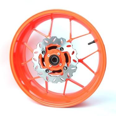 Imagem de Arashi Roda Traseira e Disco de Freio Rotor para Honda CBR600RR 2007-2017, Acessórios de Substituição de Motocicleta Laranja Neon