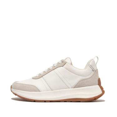 Imagem de Fitflop Tênis feminino F-Mode Flow Tecido/Camurça/Couro Flatform, Fällt Normal aus, Urban White Mix, 37 BR