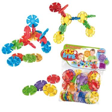 Imagem de Brinquedo Para Montar Ligue e Brinque 96 Peças - Plasbrink