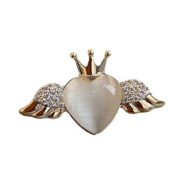 Imagem de Broche De Flor Feminino Com Laço Em Metal, Pin De Lapela Anti-reflexo,