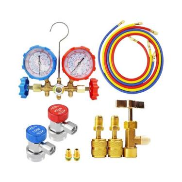 Imagem de Conjunto De Manômetro Para Refrigerantes R410A R404A R134A Ferramentas