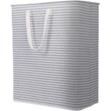 Imagem de Cesto de roupa suja Lifewit Large Dobrável 125L Cinza Impermeável