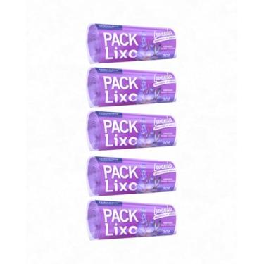 Imagem de 180 Unidades Sacos De Lixo 30 Lts Perfumado Lavanda Packlixo