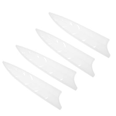Imagem de PATIKIL Mangas de cobertura de faca de segurança ABS para faca de chef de 20 cm, bainha protetora de lâmina de proteção de borda de corte universal para barra de cozinha, branca, 21,5 cm L, pacote com