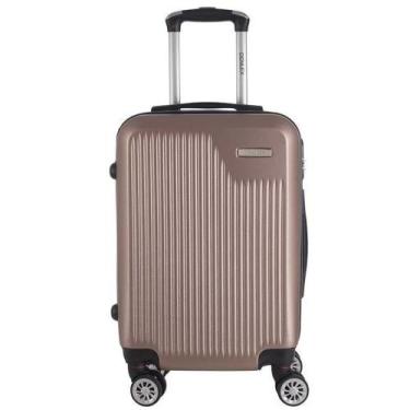 Imagem de Mala Viagem Bordo Bagagem Cadeado Embutido Abs Padrão Anac - Denlex