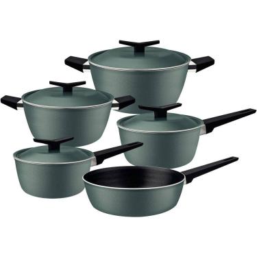 Imagem de Jogo De Panelas Tramontina Antiaderente Spezia 5 Pç Verde