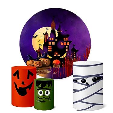 Imagem de Trio Capas Cilindro e Painel Festa 1,50m Halloween (K1HAL0017)