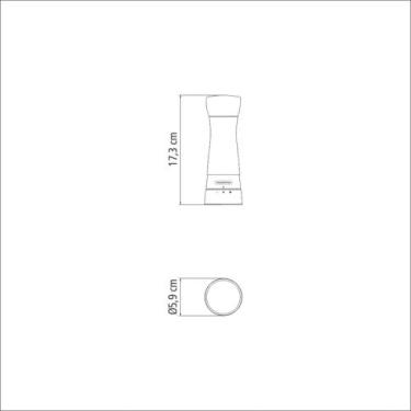 Imagem de Moedor de Sal ou Pimenta Tramontina em Aço Inox e Acrílico com Moinho 