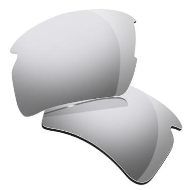 Imagem de Lentes polarizadas de substituição para óculos de sol Oakley Flak 2.0 XL OO9188, várias opções de 2,0 mm, antiarranhões, Prata, 55mm