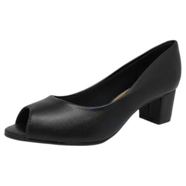Imagem de Sapato Feminino Beira Rio Peep Toe Preto 37