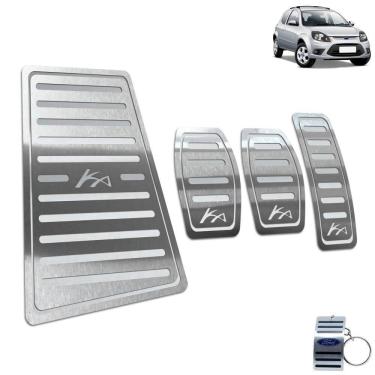 Imagem de Descanso de Pé + Pedaleira Ford Ka 2008 A 2013 Aço Inox