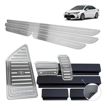 Imagem de Soleira Pedaleira Descanso Corolla 2020 Prata Baixo Relevo