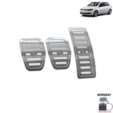 Imagem de Pedaleira Manual Volkswagen Gol Highline G6 G7 Prata