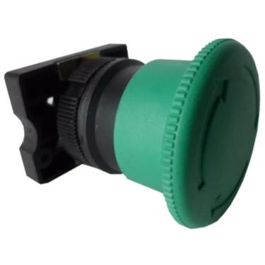 Imagem de Botão De Retenção Tipo Soco Girar Para Destravar Verde 40mm - Spfn2r4 - Steck Bot.ret.gir-dest Vd 40mm Slpfn2r4 Steck
