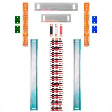 Imagem de Kit Barramento Trifásico 150A para 70 Circuitos com Termo Retrátil - Z