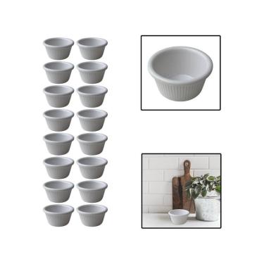 Imagem de Kit 16 Molheiras De Melamina Shoyu Molhos Ketchup 6,5Cm 50Ml