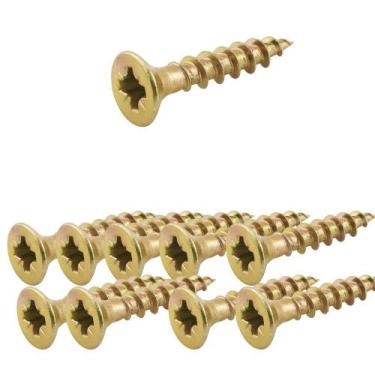 Imagem de Kit 10 parafuso philips 4,5x20 chipboard bucha 06 vonder