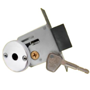 Imagem de Trava de Segurança Simples Redonda Inox Polido em Blister F2000 - 025526 - ALIANÇA