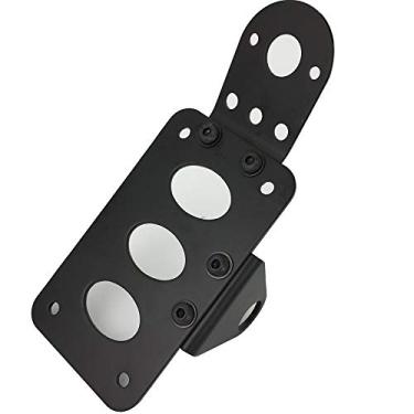 Imagem de PACASK Suporte de placa de licença vertical vertical personalizado preto para Sportster Bobber Chopper